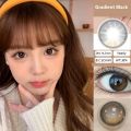 Mrs.H Big Eyes Brown Grey Colored Doll Eye Contact Lenses soft lens 14.2-14.5mm. 