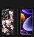 For Redmi Note 7 Back Cover Case Fashion Cute kitty Square Frame Soft Silicone Shockproof Camera Lens Protector Phone Cases. 