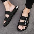 MIAO-JI 2024 [Ready Stock] Selipar Men's Sandals Size 39-44 EVA Trend Slipper Man Outoor walking Sandal flip flop fashion Slippers men casual slippers sports sandals beach shoes Super-me. 
