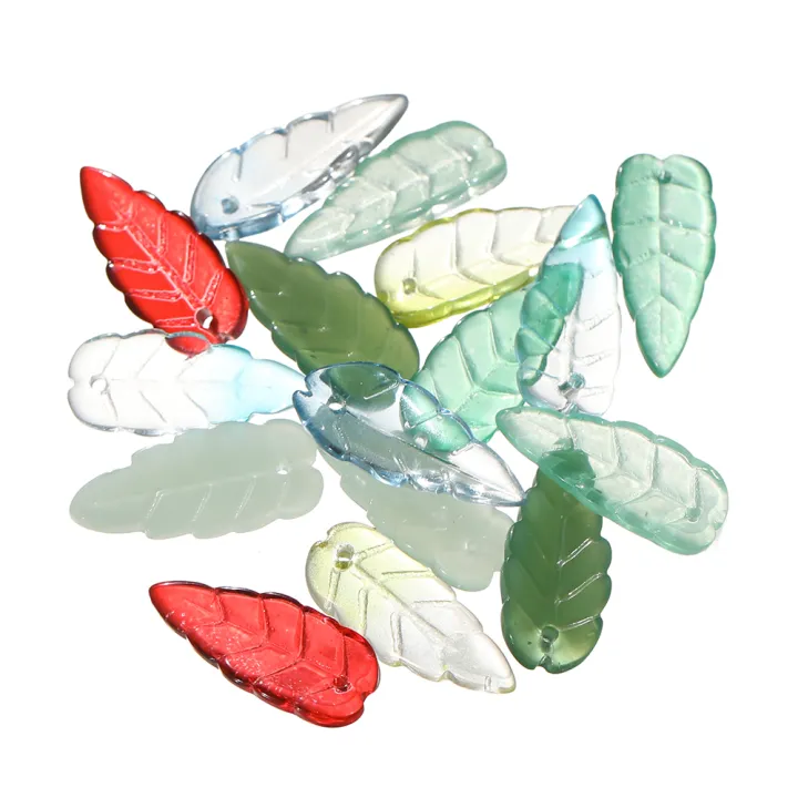 St.kunkka%2010-30pcs%2010x23mm%20Exquisite%20Transparent%20Leaf%20Pendant%20Beads%20Glass%20Pendant%20For%20DIY%20Necklace%20Bracelet%20Making%20-%20Image%206