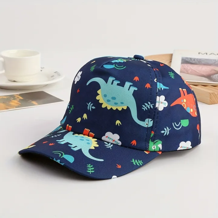 Dinosaur%20Print%20Kids%20Baseball%20Hat%20Cartoon%20Children%20Peaked%20Caps%20Baby%20Duck%20Tongue%20Cap%20Boys%20Girls%20Outdoor%20Travel%20Long%20Brim%20Sun%20Visor%20-%20Image%204
