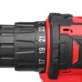 28V 3/8" New Electric Cordless Drill Driver Rechargeable Screwdriver w/ 2xLi-Battery -. 