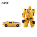 【NEW】 Transformer Mini Fighter Plane Car Figure Model Deforming Robot Kids Toy Collectible. 