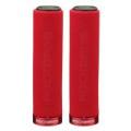 1 Pair RockBros Bike Bicycle Handlebar Sponge Grips Single Locked w/ Bar Ends Black With Black Ring - Red handle red ring. 