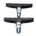 2x Mountain New MTB Bicycle Bike Abrasive Rubber V-Brake Shoes Pads Holder Durablev Red - gules. 
