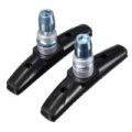 2x Mountain New MTB Bicycle Bike Abrasive Rubber V-Brake Shoes Pads Holder Durablev Red - gules. 