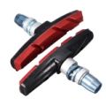 2x Mountain New MTB Bicycle Bike Abrasive Rubber V-Brake Shoes Pads Holder Durablev Red - gules. 