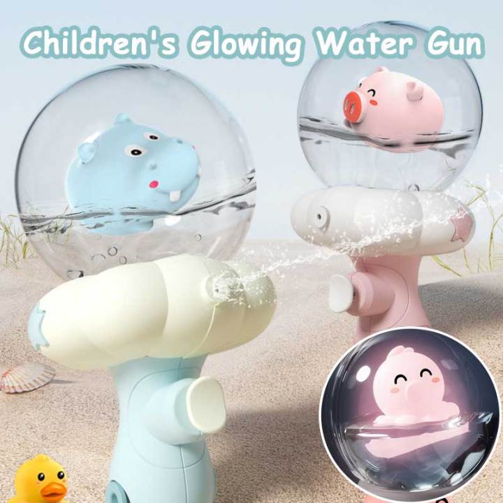 Children's Water Machine Glow Toys Floating and Play Bubbles Bath Toys with Light Swimming Pool Party Gift Water Fighting Outdoor Toys Gifts