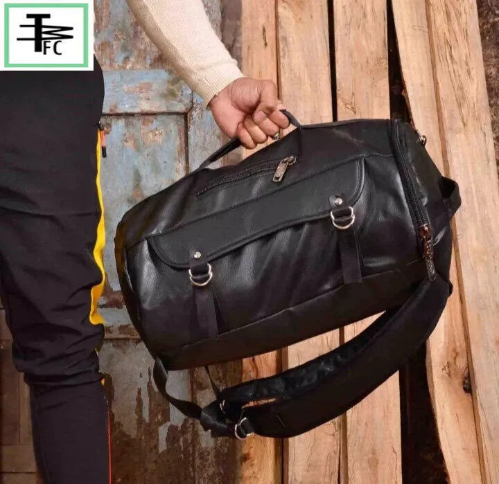 Pu Leather In One Travel Bag Duffle Bag Large Capacity For Gym - Main Image