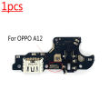 For OPPO A12 USB Charger Dock Charging Port Board Connect Earphone Jack Charging Port Flex Cable Replacement Parts Test QC. 