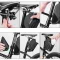 ROCKBROS Bike Saddle Bag With Water Bottle Pocket Waterproof Reflective MTB Bicycle Portable Seatpost Tail Bag. 