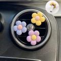 Colorful ra Car Outlet Decoration Aromatherapy Perfume Clip Air Freshener Cute wer Decor Auto Interior Accessories. 