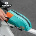 ROCKBROS Bicycle Top Tube Bag Lightweight Portable Secure Durable Colorful Bike Frame Bag Silky Zipper Side Pocket MTB Road Bike Front Bag Cycling Equipment. 