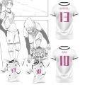 Blue Lock Anime Jersey Japan U20 Gao Jiahui Unisex T shirt. 