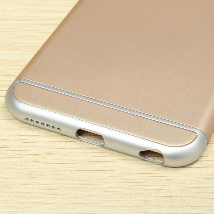 i6%206S%204.7/%20Plus%205.5%20Original%20Brand%201:1%20Slim%20Back%20Hard%20Armor%20Case%20for%20Apple%20iphone%206%206S%20/Plus%20Shockproof%20Matte%20Cover%20Logo%20Hole%20-%20Gold%20-%20Image%208
