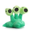 15cm Plants Vs Zombies Figures Doll Three head PeaShooter Plush Peashooter Stuffed Toys. 