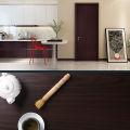 Wooden cabinet sticker waterproof thickened moisture proof door wallpaper oil proof wood table decor.