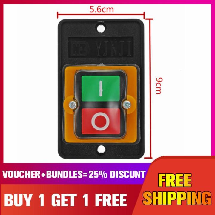 AC 220/380V On/Off For Drill Motor Machine Water Proof Push Button ...