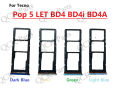SIM Card Tray For Tecno Pop 5 LTE BD4 BD4i BD4A Sim Holder Slot Adapter. 