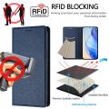 lthmy for BLU View Speed 5G B1550VL Leather Flip Case Litchi Grain Wallet Style with Card Holder Stand Phone Case. 