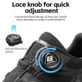 ROCKBROS Sports Shoes Anti-slip Hiking Breathable Comfortable Shock-proof Climbing Shoes Spring Summer Fashion Outdoor Sneakers For Men Knob Lock. 