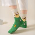 Sarung tangan wanita kartun baru sarung kaki kapas bernafas stoking gadis comel. 