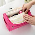 Portable Makeup Highquality Bag Cosmetic Make Up Case Storage Box Travel Pouch Organizer - Rose Red. 