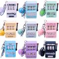 【HBESTY】 Kawaii Sanrio Casino Game Console KeyChain Melody Cinnamoroll Kuromi Cute Fashion Mini Simulation Turn hine Keychain Toy Gift. 