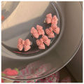 5 Pcs Set Heart Shape Hairpin Pink Resin Material 2022 New Cute Hair Clip for Women Girls. 