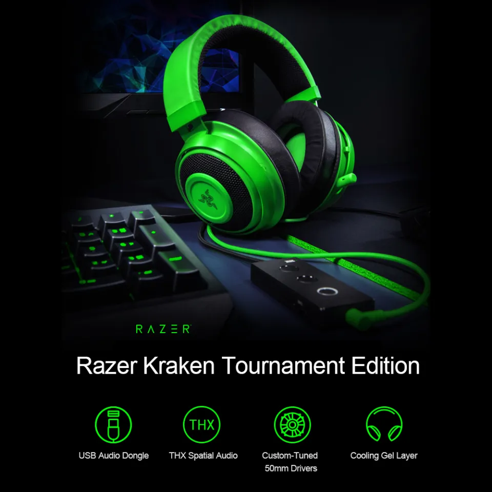 ヘッドフォン Razer KRAKEN TOURNAMENT EDITION GREEN