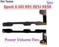 Power on / off Switch Button Volume Up Down Buttons Flex Cable Replacement For Tecno Spark 6 GO KE5 KE5J KE5K. 