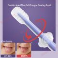 Babylove 3 in 1 Berus Qigi Tongue Brush Newborn Soft Silicone Oral Cleaner Baby for 0 18 Months Children's Toothbrush. 