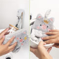 Hourser 4Pcs Cute Hand Towel Coral velvet Dish Cloth Towel Kitchen Clean Towel Wipping Rags Hanging Towel Bathroom Hand Dryer Towel.