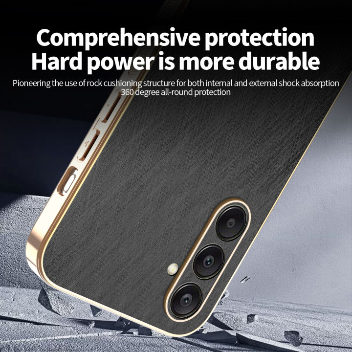 tzmar%20for%20Samsung%20Galaxy%20A56%205G%20Silk%20Pattern%20Luxury%20Electroplated%20Gold%20Phone%20Case%20Shockproof%20Protection%20Back%20Hard%20Cover%20-%20Image%208