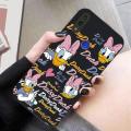 For Redmi Note 7 Back Cover Case Fashion Disney Ducks Square Frame Soft Silicone Shockproof Non-slip Camera Lens Protector Phone Cases. 
