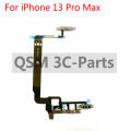 Power Switch on off volume flex Cable with Metal Bracket Assembly For iphone 13 Pro Max Mini. 