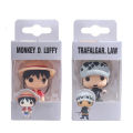 1Pcs Anime ONE PIECE Funko POP Keychain Tony Chopper Law Luffy Minifigure Collections Pendant Gift. 
