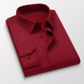 Bu Kemeja Lengan Panjang Slim Fit Office Business Putih Men Shirt Labuh Casual Dress Dating Korea kemeja Lelaki. 