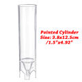 DIY Candle Mould Soap Making Molds Handmaking Craft Kit Accessories-Pointed Cylinder 3.8x12.5cm. 