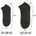 ECMLN Summer Men's Mesh Socks Breathable Short Ankle High Quality Cotton Business Black White Solid Color Plus Size. 