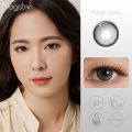\12304; Black&Gray Series】Magister Colored Black Gray 1Pair Beautiful Soft Lens Big Eye Doll Contact Lenses with Case. 