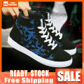 2023 cash on delivery in stock four seasons casual high top sneakers fashion comfortable men's shoes 39 44 black and white black blue black red. 