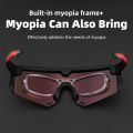 ROCKBROS 2 In 1 Bicycle Sunglasses Shades For Men MTB Polarized Sports UV400 Magnetic Split HD Large Frameless Lens Cycling Eyewear. 