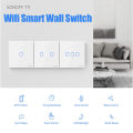 Sonoff T1 UK / EU Plug 1 2 3 Gang Smart WiFi Touch Panel APP Remote Wall Switch - White UK1 Gang. 