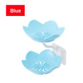 【FUN LIVE】 Flower Shape Double Layer Soap Box Drain Soap Holder Box Bathroom Shower Soap Holder Dish Storage Plate Tray Bathroom Supplies Bathroom Gadgets. 
