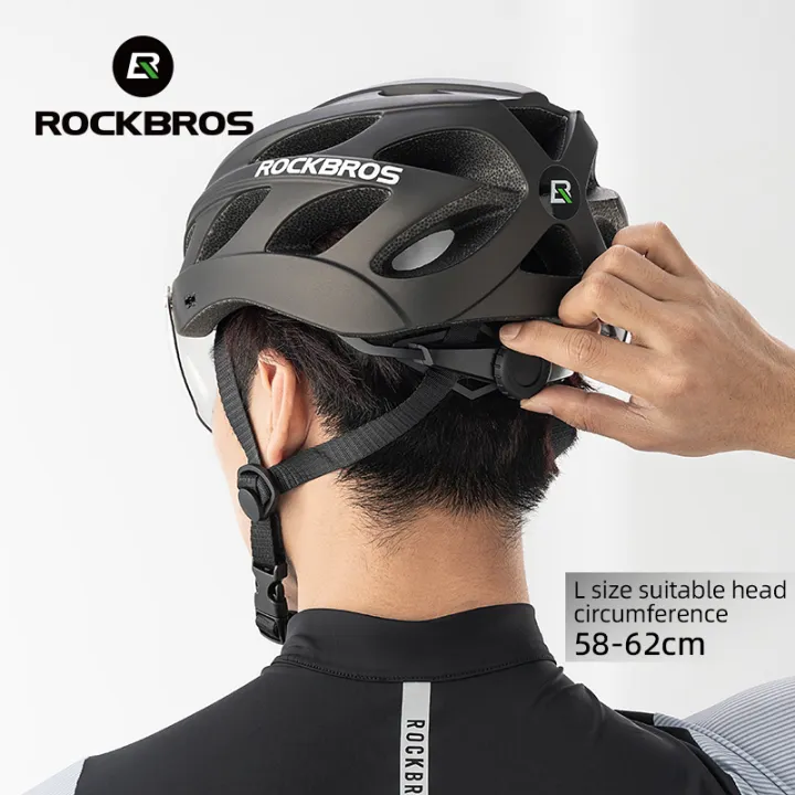 ROCKBROS%20Bike%20Helmets%20Adjustable%20Head%20Circumference%20Helmets%20With%20Detachable%20Goggles%20Colour%20Changing%20Lenses%20Mens%20MTB%20Road%20Trial%20Cycling%20Helmet%2057-62%20CM%20-%20Image%202