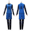 Anime BLUE LOCK Cosplay Costume Isagi Yoichi Chigiri Hyoma Jersey Shorts Jumpsuits Full Suits Mikage Reo Blue Sportswear Basketball Outfit. 