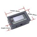20A OLED New Voltmeter Ammeter Head Power Meter  Capacity Tester Black -. 