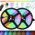 5m 10m Best USB LED Strip Lights IP65 5050 RGB TV LED Strip With Remote Controller Y - 5M 150 lights（US Plug). 