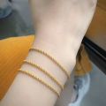 Rantai Bet Tulen Bangkok Cop Viral Murah Emas Lelong Tangan Lelaki Bracelet for Women Korea Gelang Kaki Perempuan Gold 916 Original Malaysia. 